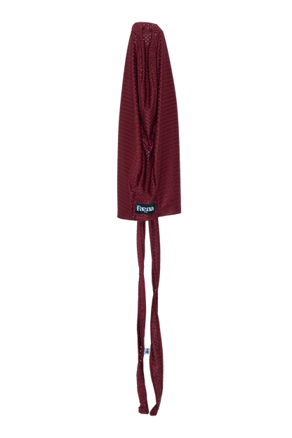 WINE RED FAENA DURAG IN MESH