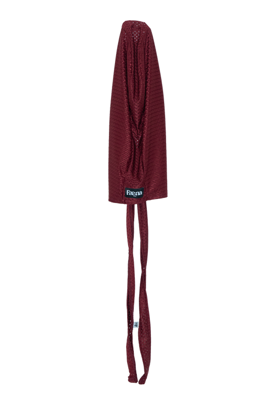WINE RED FAENA DURAG IN MESH